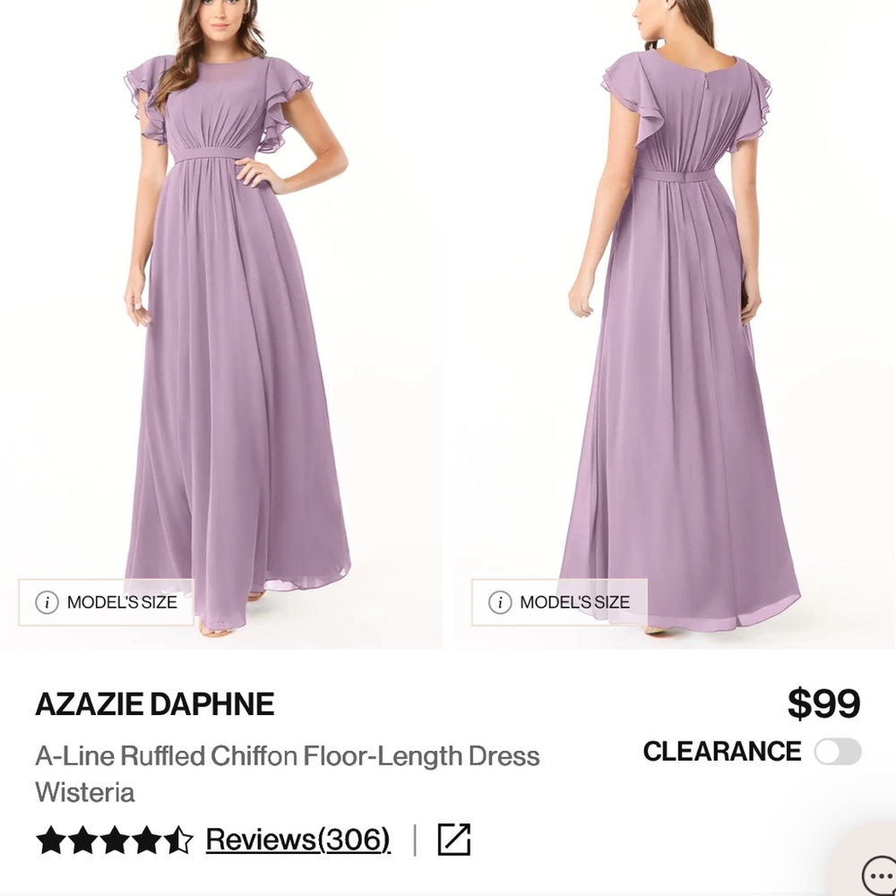 Azazie Daphne Maxi Dress in Wisteria